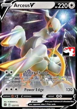 Arceus V 122 — Play! Pokémon Prize Pack Series Three (English Pokémon TCG card)