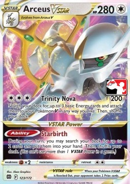 Arceus VSTAR 123 — Play! Pokémon Prize Pack Series Three (English Pokémon TCG card)