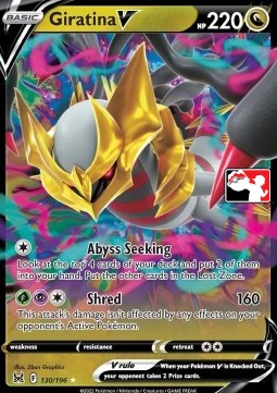 Giratina V 130 — Play! Pokémon Prize Pack Series Three (English Pokémon TCG card)