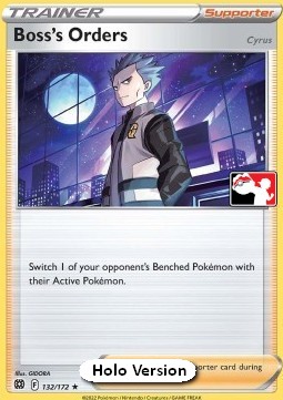 Boss's Orders 132 — Play! Pokémon Prize Pack Series Three (English Pokémon TCG card)