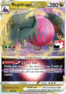 Regidrago VSTAR 136 — Play! Pokémon Prize Pack Series Three (English Pokémon TCG card)