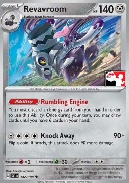 Revavroom 142 — Play! Pokémon Prize Pack Series Three (English Pokémon TCG card)