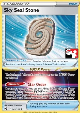Sky Seal Stone 143 — Play! Pokémon Prize Pack Series Three (English Pokémon TCG card)