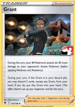 Grant 144 — Play! Pokémon Prize Pack Series Three (English Pokémon TCG card)