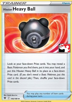 Hisuian Heavy Ball 146 — Play! Pokémon Prize Pack Series Three (English Pokémon TCG card)