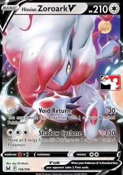 Hisuian Zoroark V 146 — Play! Pokémon Prize Pack Series Three (English Pokémon TCG card)