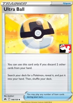 Ultra Ball 146 — Play! Pokémon Prize Pack Series Three (English Pokémon TCG card)