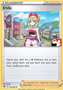 Irida 147 — Play! Pokémon Prize Pack Series Three (English Pokémon TCG card)