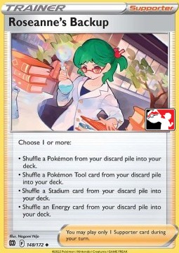 Roseanne's Backup 148 — Play! Pokémon Prize Pack Series Three (English Pokémon TCG card)