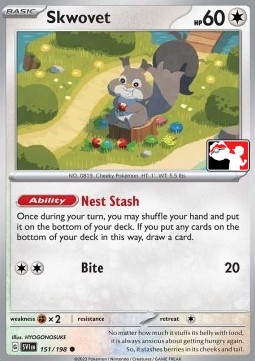 Skwovet 151 — Play! Pokémon Prize Pack Series Three (English Pokémon TCG card)