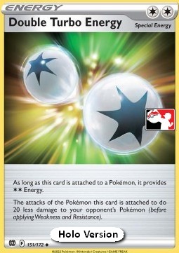 Double Turbo Energy 151 — Play! Pokémon Prize Pack Series Three (English Pokémon TCG card)