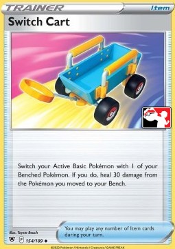 Switch Cart 154 — Play! Pokémon Prize Pack Series Three (English Pokémon TCG card)
