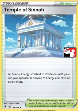 Temple of Sinnoh 155 — Play! Pokémon Prize Pack Series Three (English Pokémon TCG card)