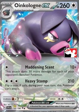 Oinkologne ex 158 — Play! Pokémon Prize Pack Series Three (English Pokémon TCG card)