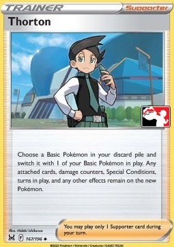 Thorton 167 — Play! Pokémon Prize Pack Series Three (English Pokémon TCG card)