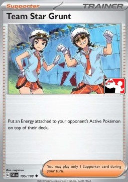 Team Star Grunt 195 — Play! Pokémon Prize Pack Series Three (English Pokémon TCG card)
