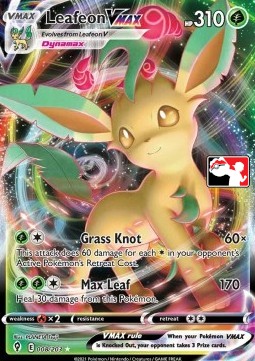 Leafeon VMAX 008 — Play! Pokémon Prize Pack Series Two (English Pokémon TCG card)