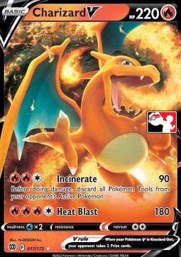 Charizard V 017 — Play! Pokémon Prize Pack Series Two (English Pokémon TCG card)