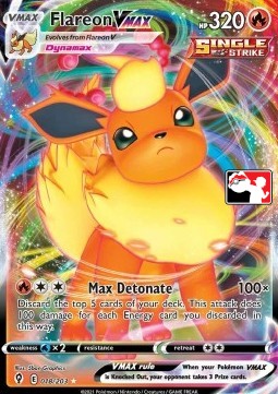 Flareon VMAX 018 — Play! Pokémon Prize Pack Series Two (English Pokémon TCG card)