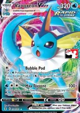 Vaporeon VMAX 030 — Play! Pokémon Prize Pack Series Two (English Pokémon TCG card)