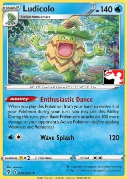 Ludicolo 034 — Play! Pokémon Prize Pack Series Two (English Pokémon TCG card)