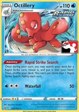 Octillery 037 — Play! Pokémon Prize Pack Series Two (English Pokémon TCG card)