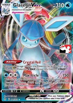 Glaceon VMAX 041 — Play! Pokémon Prize Pack Series Two (English Pokémon TCG card)