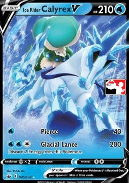 Ice Rider Calyrex V 045 — Play! Pokémon Prize Pack Series Two (English Pokémon TCG card)