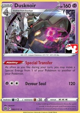 Dusknoir 062 — Play! Pokémon Prize Pack Series Two (English Pokémon TCG card)