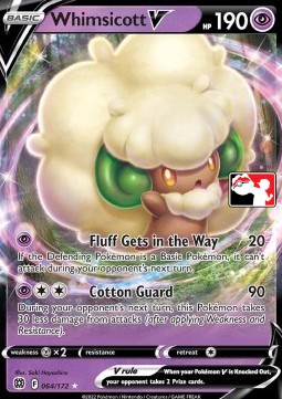 Whimsicott V 064 — Play! Pokémon Prize Pack Series Two (English Pokémon TCG card)