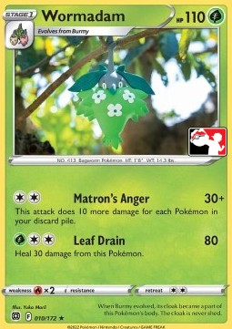 Wormadam 077 — Play! Pokémon Prize Pack Series Two (English Pokémon TCG card)
