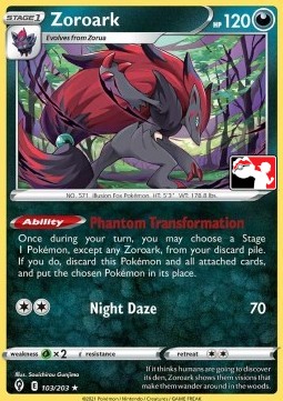 Zoroark 103 — Play! Pokémon Prize Pack Series Two (English Pokémon TCG card)