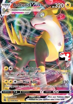 Boltund VMAX 104 — Play! Pokémon Prize Pack Series Two (English Pokémon TCG card)