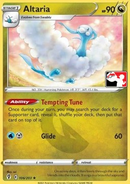 Altaria 106 — Play! Pokémon Prize Pack Series Two (English Pokémon TCG card)
