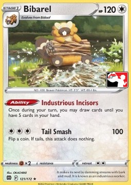 Bibarel 121 — Play! Pokémon Prize Pack Series Two (English Pokémon TCG card)
