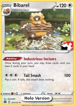 Bibarel 121 — Play! Pokémon Prize Pack Series Two (English Pokémon TCG card)