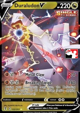 Duraludon V 122 — Play! Pokémon Prize Pack Series Two (English Pokémon TCG card)