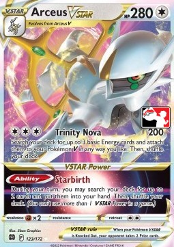 Arceus VSTAR 123 — Play! Pokémon Prize Pack Series Two (English Pokémon TCG card)