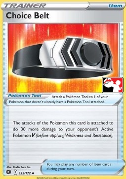 Choice Belt 135 — Play! Pokémon Prize Pack Series Two (English Pokémon TCG card)