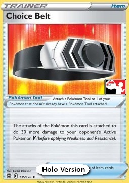 Choice Belt 135 — Play! Pokémon Prize Pack Series Two (English Pokémon TCG card)