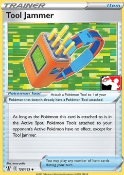 Tool Jammer 136 — Play! Pokémon Prize Pack Series Two (English Pokémon TCG card)