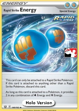 Rapid Strike Energy 140 — Play! Pokémon Prize Pack Series Two (English Pokémon TCG card)