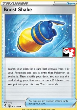 Boost Shake 142 — Play! Pokémon Prize Pack Series Two (English Pokémon TCG card)