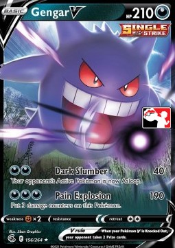 Gengar V 156 — Play! Pokémon Prize Pack Series Two (English Pokémon TCG card)