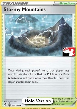 Stormy Mountains 161 — Play! Pokémon Prize Pack Series Two (English Pokémon TCG card)