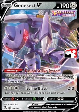 Genesect V 185 — Play! Pokémon Prize Pack Series Two (English Pokémon TCG card)