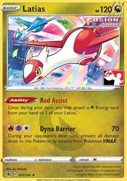 Latias 193 — Play! Pokémon Prize Pack Series Two (English Pokémon TCG card)