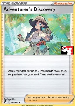Adventurer's Discovery 224 — Play! Pokémon Prize Pack Series Two (English Pokémon TCG card)