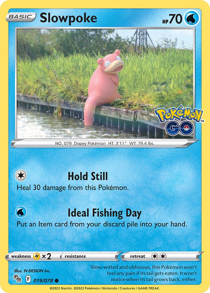 Slowpoke 019/78 — Pokémon GO (English Pokémon TCG card)