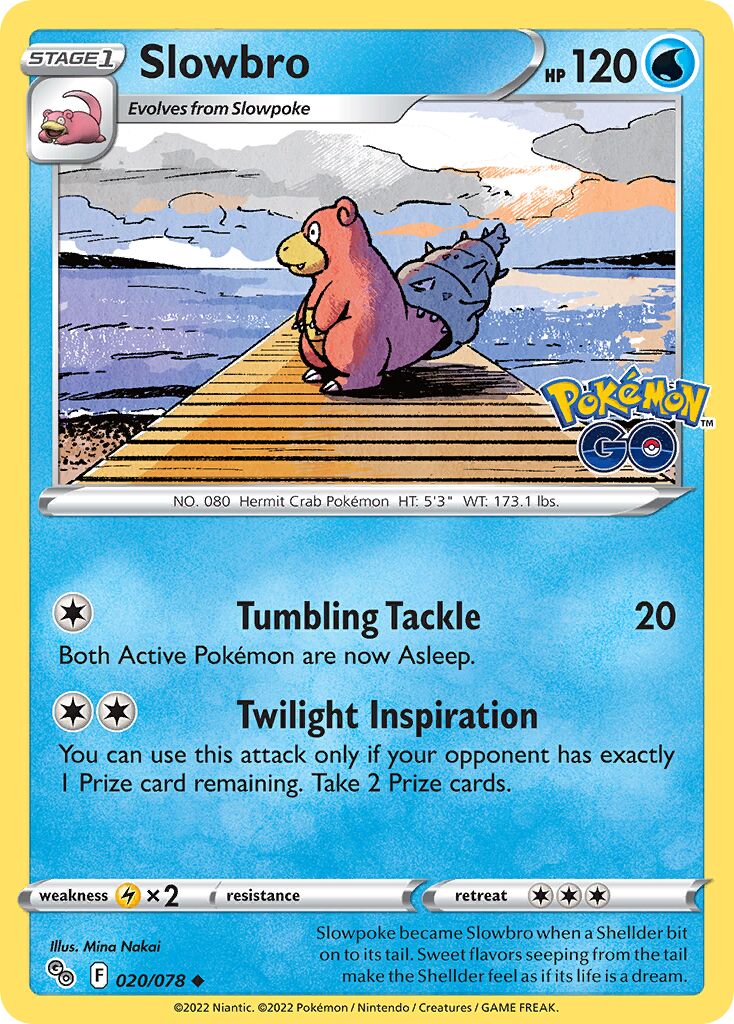 Slowbro 020/78 — Pokémon GO (English Pokémon TCG card)